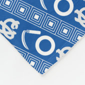 Kamawanu Edo-Style Graphic Pattern Fleecedecke (Ecke)