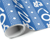 Kamawanu Edo-Style Graphic Pattern Geschenkpapier (Rolleneckpunkt)