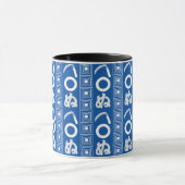 Kamawanu Grafikmuster im Edo-Stil Tasse (Zentrum)