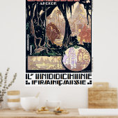 Kambodscha, Angkor, Indochine, Vintage Asienreise Poster (Küche)
