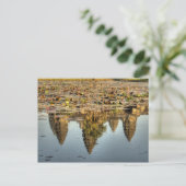 Kambodscha, Angkor. Reflektion des Tempels Postkarte (Stehend Vorderseite)