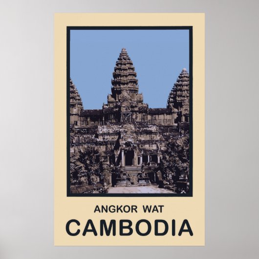 Kambodscha Angkor Wat Poster (Vorne)