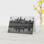 Kambodscha | Angkor Wat Travel B&W Foto Custom Car Karte (Gelbe Blume)