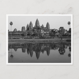 Kambodscha| Angkor Wat Travel Foto B&W Postkarte