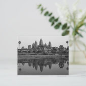 Kambodscha| Angkor Wat Travel Foto B&W Postkarte (Stehend Vorderseite)