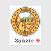 Kambodscha Aufkleber (Blatt)