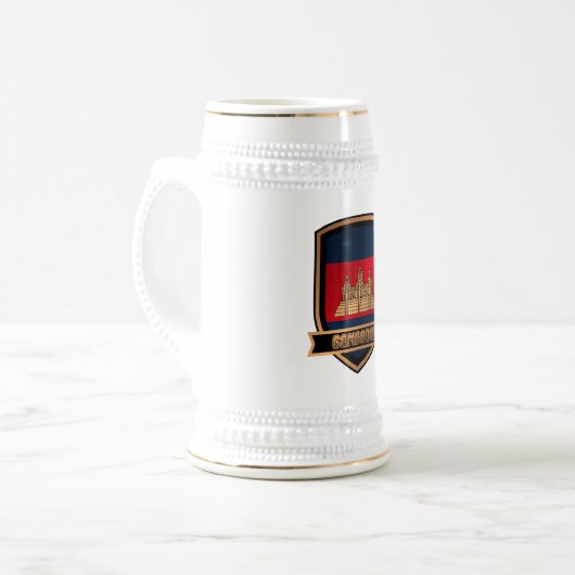 Kambodscha Bierglas (Vorderseite Links)