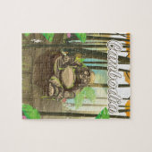 Kambodscha Buddah Vintage Reiseplakat Puzzle (Horizontal)