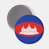Kambodscha-Flag-Magnet Magnet (Vorderseite/Rückseite)