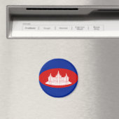 Kambodscha-Flag-Magnet Magnet (In Situ (Geschirrspüler))