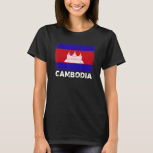 Kambodscha Flag Unterstützung Kambodschanischer Me T-Shirt