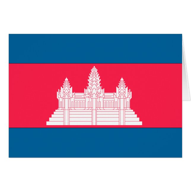 Kambodscha-Flagge (Vorderseite (Horizontal))