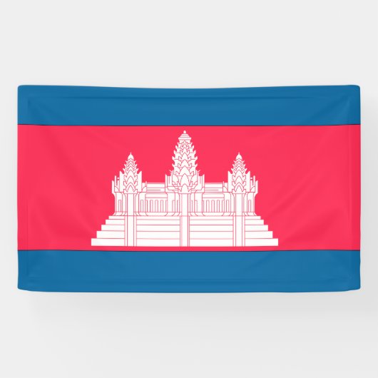 Kambodscha-Flagge Banner (Horizontal)