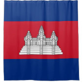 Kambodscha-Flagge Duschvorhang (Vorderseite)