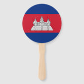 Kambodscha-Flagge Fächer (Rückseite)