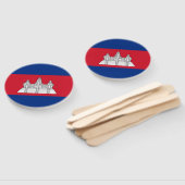 Kambodscha-Flagge Fächer (Non-assembled)