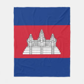 Kambodscha-Flagge Fleecedecke (Vorderseite)