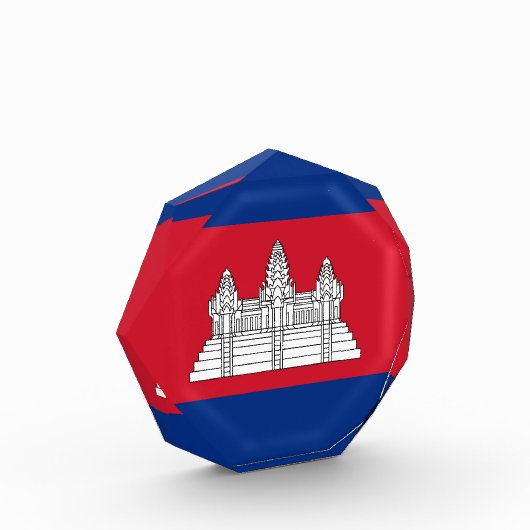 Kambodscha-Flagge Fotoblock (Links)