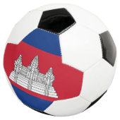 Kambodscha-Flagge Fußball (Dreiviertel)