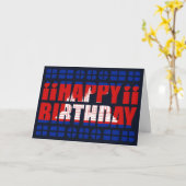 Kambodscha-Flagge Geburtsdatum Karte (Gelbe Blume)