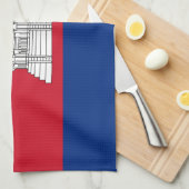 Kambodscha-Flagge Geschirrtuch (Viertel Falte)