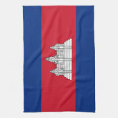 Kambodscha-Flagge Geschirrtuch (Vertikal)