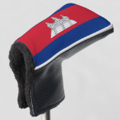 Kambodscha-Flagge Golf Headcover (3/4 Vorderseite)