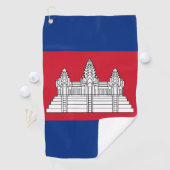 Kambodscha-Flagge Golfhandtuch (Insitu)