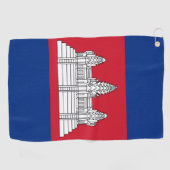 Kambodscha-Flagge Golfhandtuch (Horizontal)