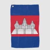 Kambodscha-Flagge Golfhandtuch (Vorderseite)