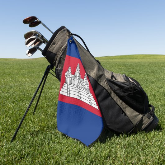 Kambodscha-Flagge Golfhandtuch (Gras)