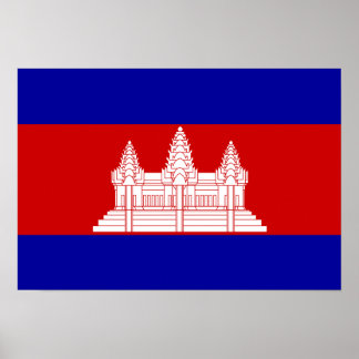 Kambodscha-Flagge; Kambodscha Poster