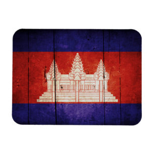 Kambodscha-Flagge; Kambodschaner; Khmer Magnet
