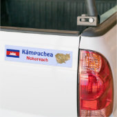 Kambodscha Flagge + Karte Autoaufkleber (Auf Lkw)