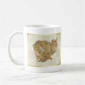 Kambodscha Flagge + Karte Tasse (Links)