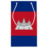 Kambodscha-Flagge Kleine Geschenktüte (Rückseite)