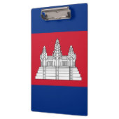 Kambodscha-Flagge Klemmbrett (Links)
