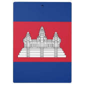 Kambodscha-Flagge Klemmbrett (Rückseite)