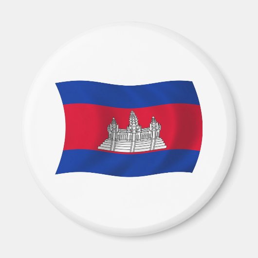 Kambodscha-Flagge-Magnet Magnet (Vorne)