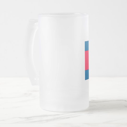 Kambodscha-Flagge Mattglas Bierglas (Vorderseite Links)