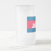 Kambodscha-Flagge Mattglas Bierglas (Mittel)