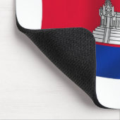 Kambodscha-Flagge-Mauspad Mousepad (Ecke)
