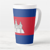 Kambodscha-Flagge Milchtasse (Rechte Ecke)