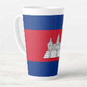 Kambodscha-Flagge Milchtasse (Linke Ecke)