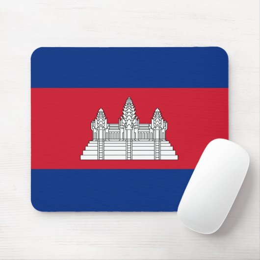 Kambodscha-Flagge Mousepad (Mit Mouse)