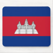 Kambodscha-Flagge Mousepad (Vorne)