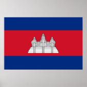 Kambodscha-Flagge Poster (Vorne)