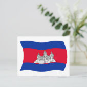 Kambodscha-Flagge Postkarte (Stehend Vorderseite)