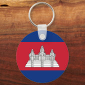 Kambodscha-Flagge Schlüsselanhänger (Vorderseite)