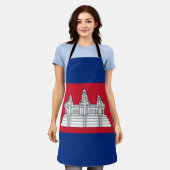 Kambodscha-Flagge Schürze (Getragen)